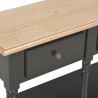 Stolik konsolowy, czarny, 120x30x76 cm, MDF