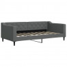 Sofa z materacem, ciemnoszara, 90x190 cm, tkanina