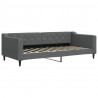 Sofa rozsuwana, ciemnoszara, 90x200 cm, tkanina