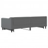 Sofa rozsuwana, ciemnoszara, 90x200 cm, tkanina