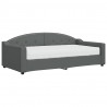 Sofa z materacem, ciemnoszara, 90x190 cm, tkanina