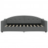 Sofa z materacem, ciemnoszara, 90x190 cm, tkanina