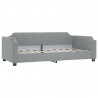 Sofa rozsuwana, jasnoszara, 90x190 cm, tkanina