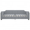Sofa rozsuwana, jasnoszara, 90x190 cm, tkanina