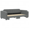 Sofa rozsuwana, ciemnoszara, 90x190 cm, tkanina