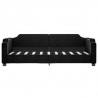 Sofa rozsuwana, czarna, 90x190 cm, tkanina