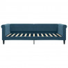 Sofa z materacem do spania, niebieska, 100x200 cm, aksamit