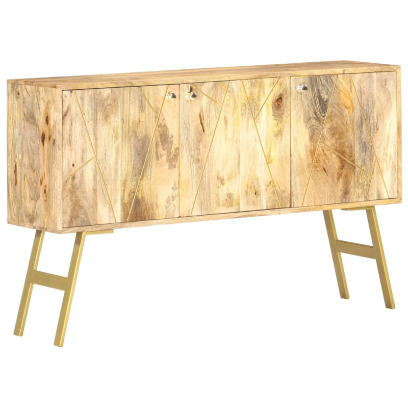 Szafka, 118 x 30 x 75 cm, lite drewno mango