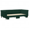 Sofa rozsuwana, ciemnozielona, 100x200 cm, aksamit