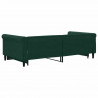 Sofa rozsuwana, ciemnozielona, 100x200 cm, aksamit