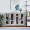 Wiszące szafki, 2 szt. szary dąb sonoma materiał drewnopochodny