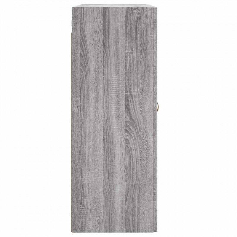 Wiszące szafki, 2 szt. szary dąb sonoma materiał drewnopochodny