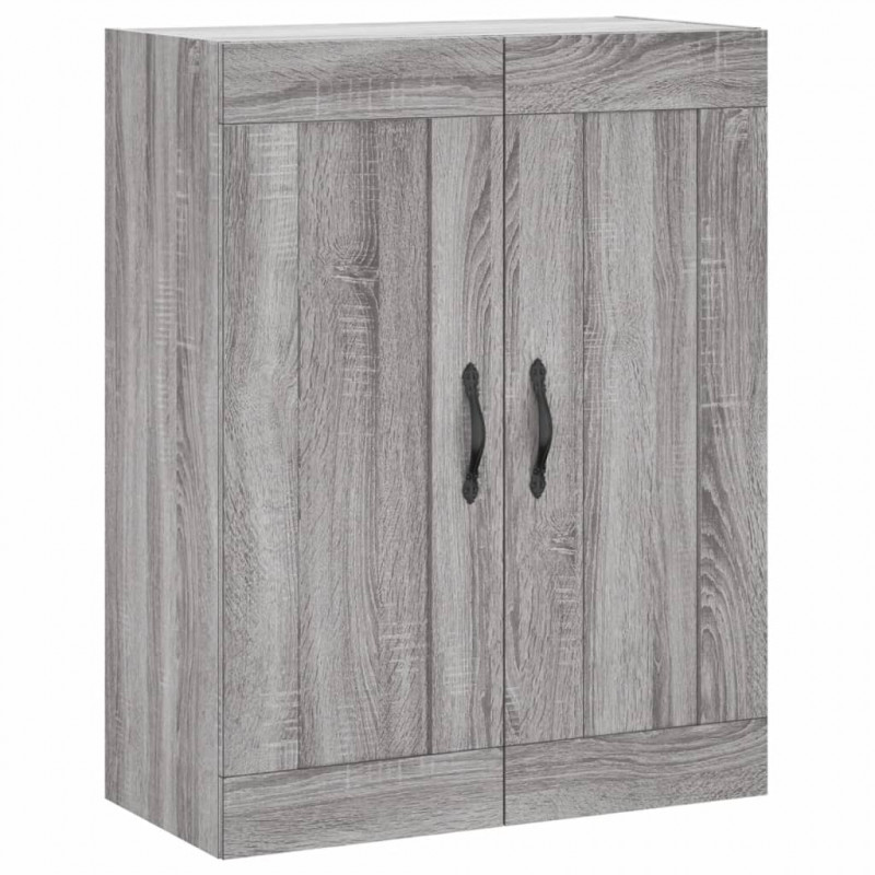 Wiszące szafki, 2 szt. szary dąb sonoma materiał drewnopochodny