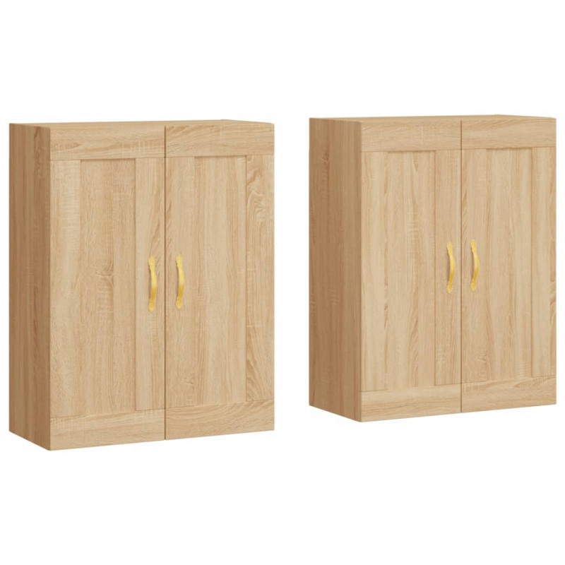 Wiszące szafki, 2 szt., dąb sonoma, materiał drewnopochodny