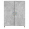 Witrynka, szarość betonu 69,5x34x180 cm materiał drewnopochodny