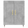 Witrynka, szarość betonu 69,5x34x180 cm materiał drewnopochodny