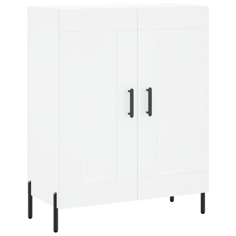Witrynka, biała, 69,5x34x180 cm, materiał drewnopochodny