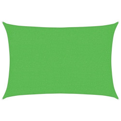 Żagiel przeciwsłoneczny, 160 g/m², jasnozielony, 2x3 m, HDPE