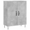 Witrynka, szarość betonu 69,5x34x180 cm materiał drewnopochodny