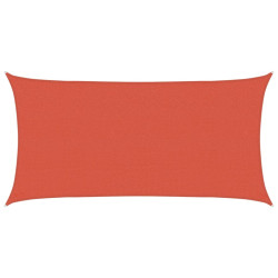 Żagiel przeciwsłoneczny, 160 g/m², terakotowy, 2,5x4,5 m, HDPE