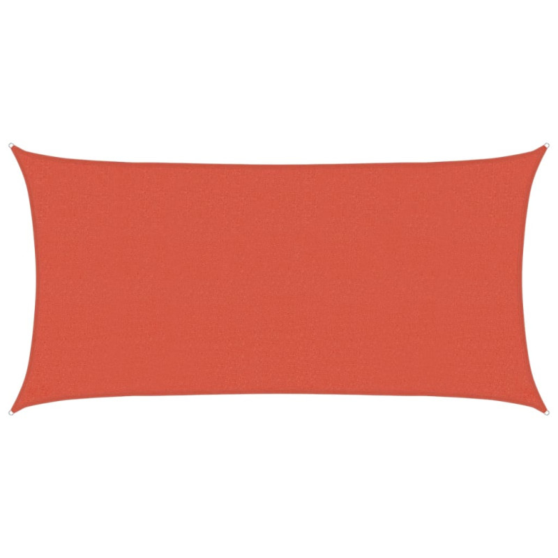 Żagiel przeciwsłoneczny, 160 g/m², terakotowy, 2,5x4,5 m, HDPE