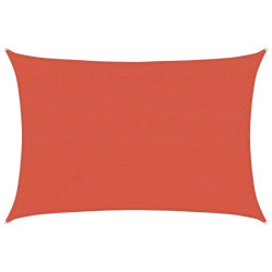 Żagiel przeciwsłoneczny, 160 g/m², terakotowy, 4x5 m, HDPE