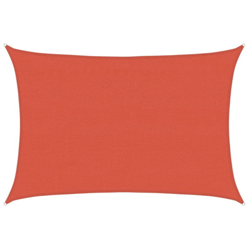 Żagiel przeciwsłoneczny, 160 g/m², terakotowy, 4x5 m, HDPE