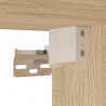 Witrynka, dąb sonoma, 69,5x34x180 cm, materiał drewnopochodny