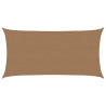 Żagiel przeciwsłoneczny, 160 g/m², kolor taupe, 2,5x5 m, HDPE