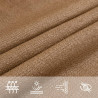 Żagiel przeciwsłoneczny, 160 g/m², kolor taupe, 2,5x5 m, HDPE