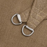 Żagiel przeciwsłoneczny, 160 g/m², kolor taupe, 2,5x5 m, HDPE