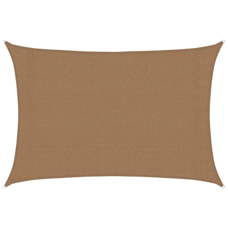 Żagiel przeciwsłoneczny, 160 g/m², kolor taupe, 3x4,5 m, HDPE