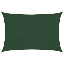 Żagiel przeciwsłoneczny, 160 g/m², ciemnozielony, 3x4 m, HDPE