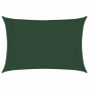 Żagiel przeciwsłoneczny, 160 g/m², ciemnozielony, 3x4 m, HDPE