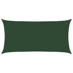 Żagiel przeciwsłoneczny, 160 g/m², ciemnozielony, 3x6 m, HDPE