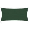 Żagiel przeciwsłoneczny, 160 g/m², ciemnozielony, 3x6 m, HDPE