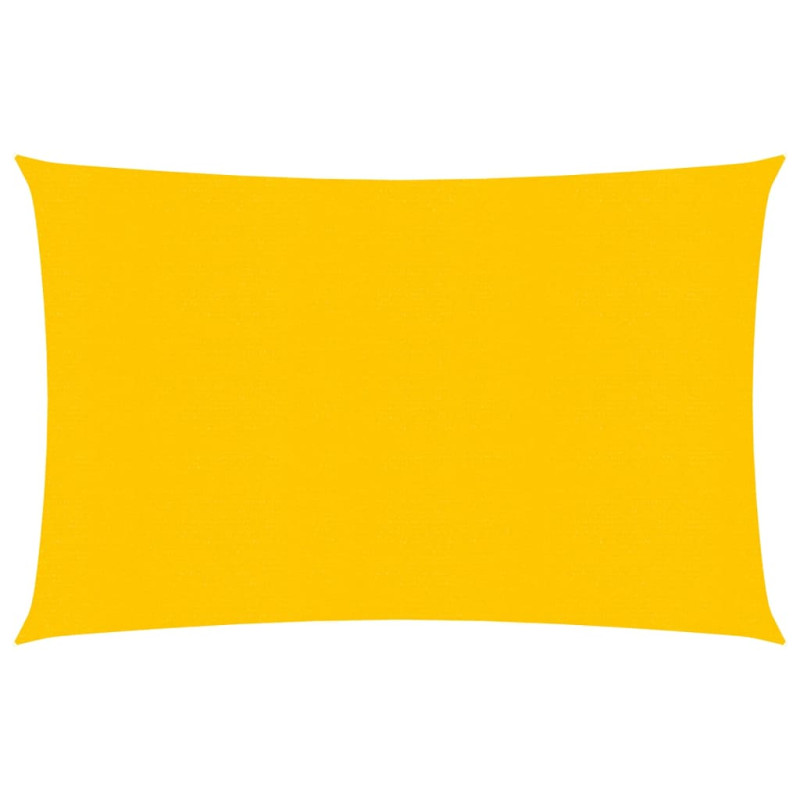 Żagiel przeciwsłoneczny, 160 g/m², żółty, 3x4 m, HDPE