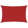 Żagiel przeciwsłoneczny, 160 g/m², czerwony, 4x5 m, HDPE