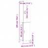 Wysoka szafka, szary dąb sonoma, 34,5x34x180 cm