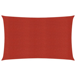 Żagiel przeciwsłoneczny, 160 g/m², czerwony, 6x8 m, HDPE