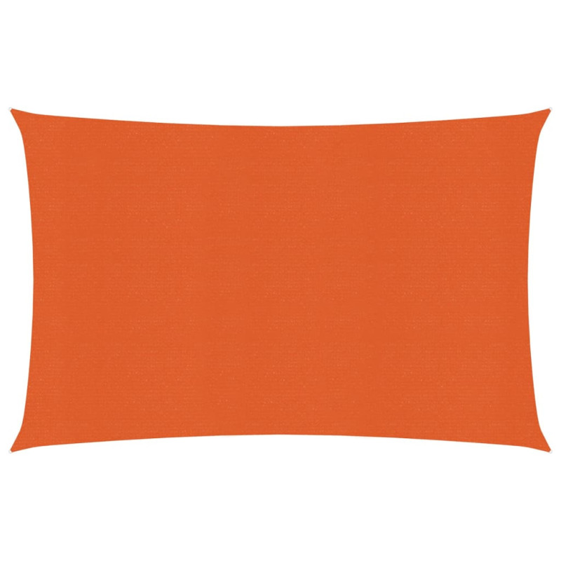 Żagiel przeciwsłoneczny, 160 g/m², pomarańczowy, 2x3,5 m, HDPE