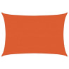 Żagiel przeciwsłoneczny, 160 g/m², pomarańczowy, 3,5x5 m, HDPE