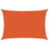 Żagiel przeciwsłoneczny, 160 g/m², pomarańczowy, 3,5x5 m, HDPE