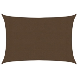 Żagiel przeciwsłoneczny, 160 g/m², brązowy, 3x4 m, HDPE