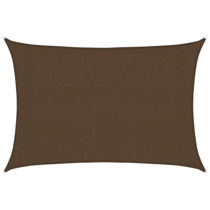 Żagiel przeciwsłoneczny, 160 g/m², brązowy, 3x4 m, HDPE
