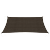 Żagiel przeciwsłoneczny, 160 g/m², brązowy, 3x4 m, HDPE