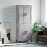Witrynka, szarość betonu 69,5x34x180 cm materiał drewnopochodny