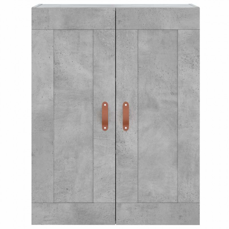 Witrynka, szarość betonu 69,5x34x180 cm materiał drewnopochodny