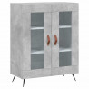 Witrynka, szarość betonu 69,5x34x180 cm materiał drewnopochodny