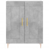 Witrynka, szarość betonu 69,5x34x180 cm materiał drewnopochodny